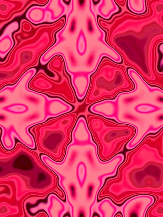 Túnel Neon Rosa Vermelho Caleidoscópio VJLoops 3:4 iPad Portrait 60fps Protetor de Tela