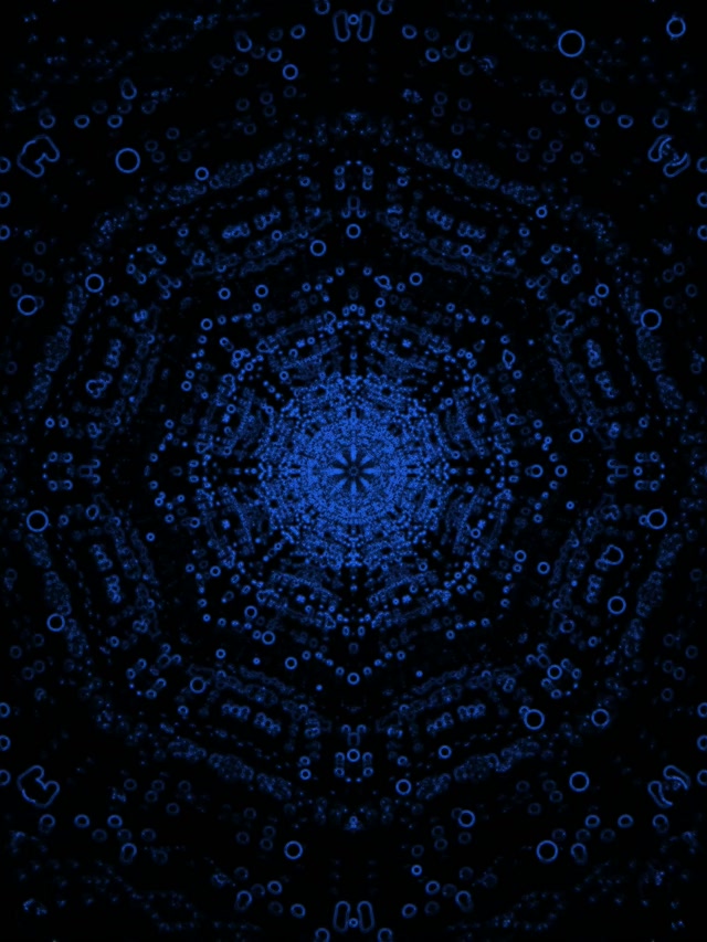 Túnel Neon Mandala Fractal Magenta Vj Loop 3:4 iPad Portrait 60fps Screensaver