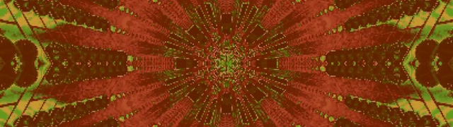 Túnel Neon Explosão Caleidoscópio Vermelho Verde 32:9 Super Ultrawide 60fps Protetor de Tela VJLoops