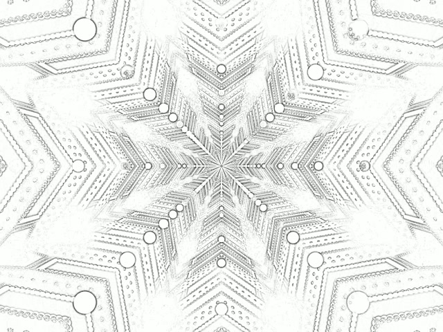 Floco de Neve Túnel Neon Protetor de Tela 4:3 Clássico 60fps VJ Loop