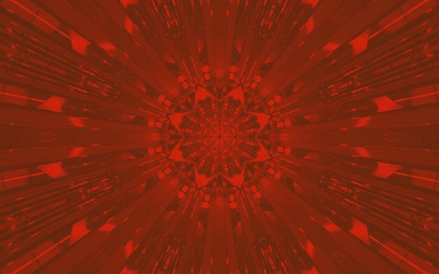 Túnel Neon Fractal Vermelho Caleidoscópio VJ Loop 16:10 MacBook 60fps Protetor de Tela