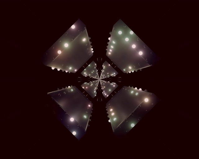 Neon Tunnel Kaleidoscope Flower VJ Loop 5:4 Industrial 60fps Protetor de Tela