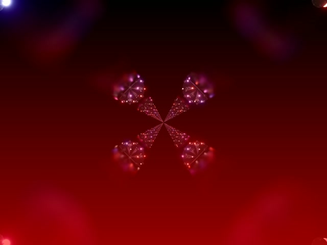 Túnel de Neon Florescimento Caleidoscópio Carmesim VJ Loop 4:3 Clássico 60fps Protetor de Tela