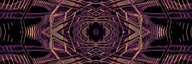 Túnel Neon Caleidoscópio Olho Vj Loop 3:1 Triple Wide 60fps Proteção de Tela