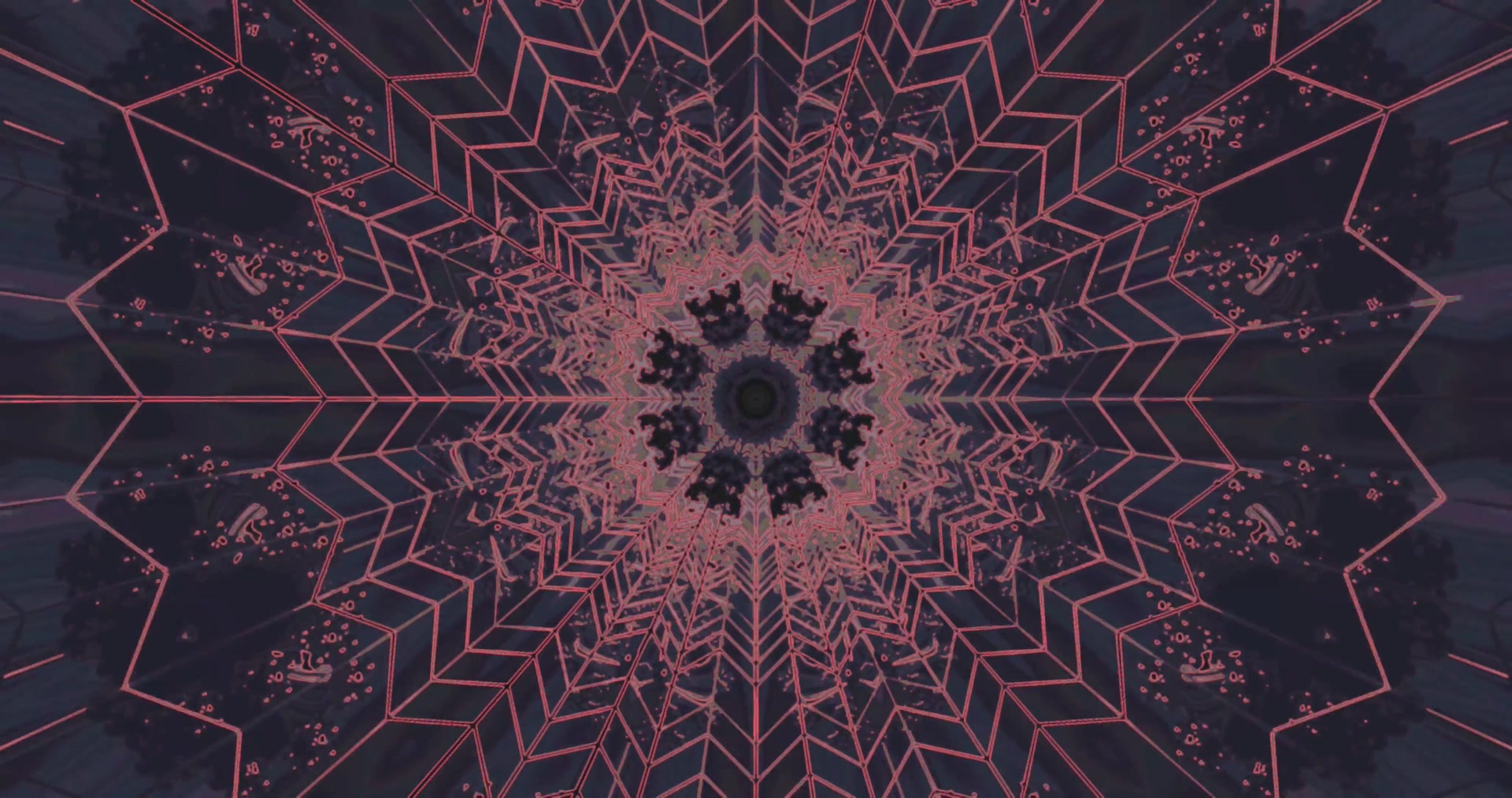 Tunel Neon Caleidoscop Screensaver 4K UHD 60fps VJLoops