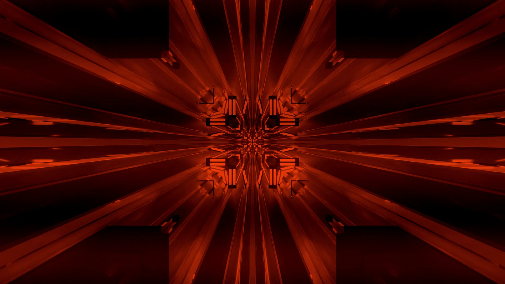 Tunel Aprins Roșu Screensaver PC 4K UHD 60fps Vj Visual