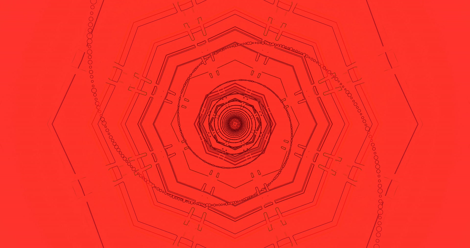 Tunel Crimson Screensaver PC 4K UHD 60fps Fundal în Mișcare