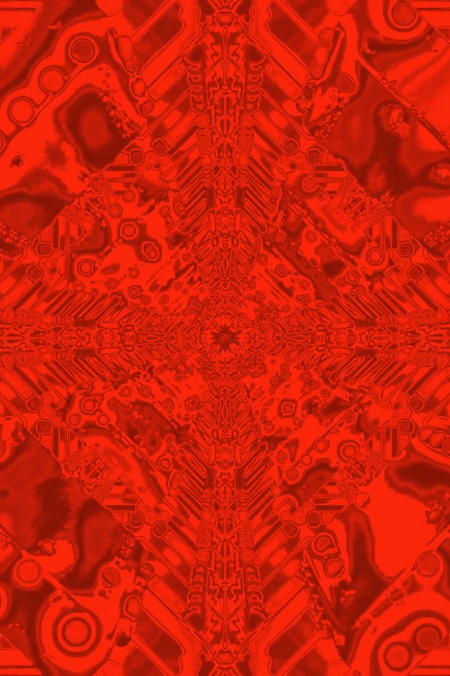 Red Mechanic Kaleidoscope Neon Tunnel 2:3 Photo Portrait 60fps Screensaver Vj Loop