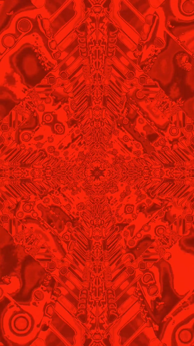 Red Neon Tunnel Kaleidoscope VJ Loop 9:16 Reels 60fps Screensaver