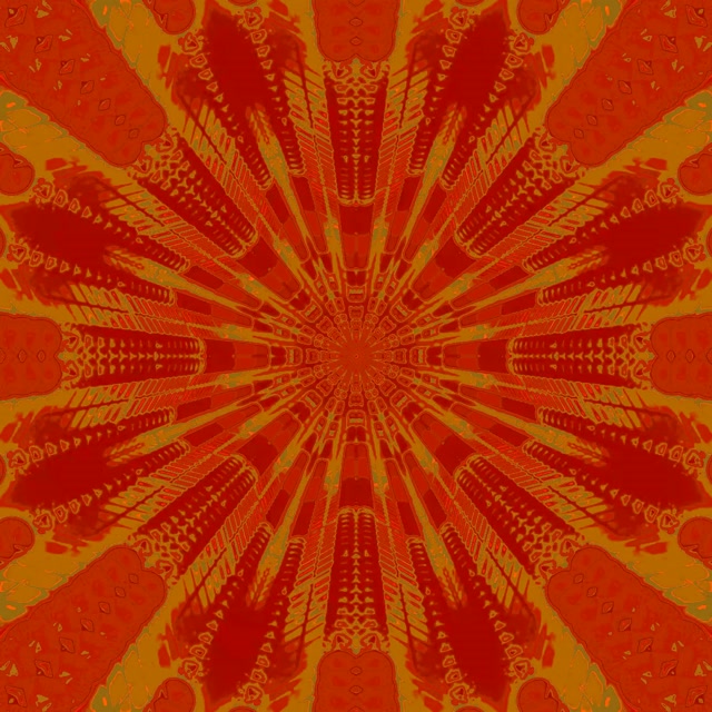 Neon Tunnel Kaleidoscope Burst VJ Loop 1:1 Square 60fps Screensaver