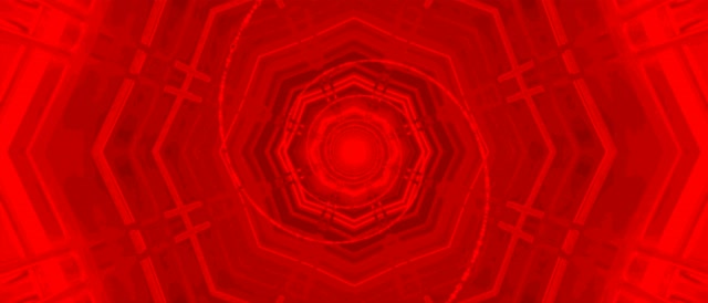 Vj loop Red Octagon Neon Tunnel 21:9 Ultrawide 60fps Screensaver