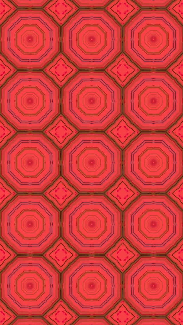 Tunel Neon Octagon Roșu Screensaver 60fps 9:16 Reels VJ Loop