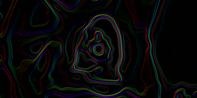 Neon Tunnel Swirling Contour Lines VJ Loop 2:1 Univisium 60fps Screensaver