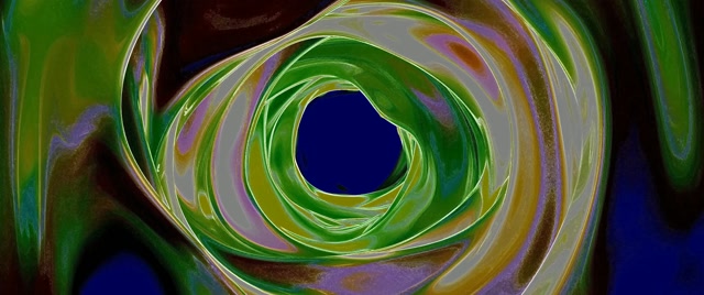 Ecran de Veille Tunel Neon Spirala Verde Windows 11 VJLoops 2.39:1 Cinemascope 60fps