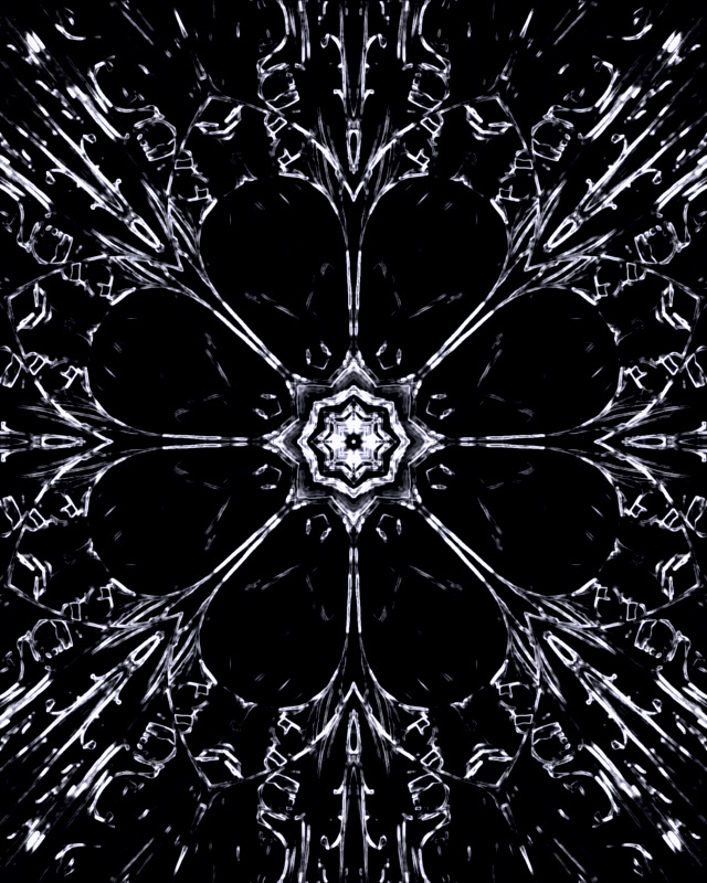 Tunel Neon Alb Negru Caleidoscop Screensaver 60fps 4:5 Instagram VJLoops