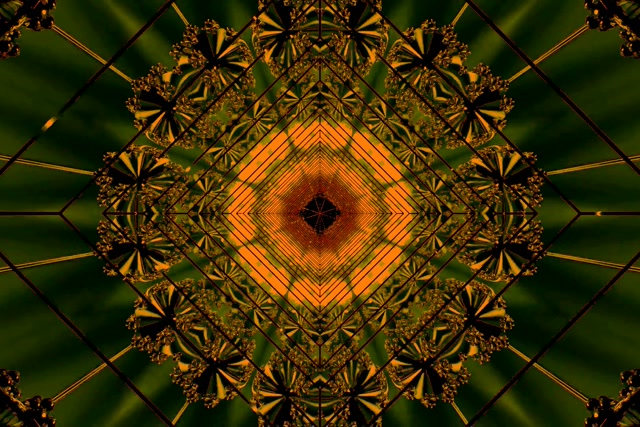 Neon Tunnel Orange Diamond Vortex Vj Loop 3:2 Surface 60fps Screensaver