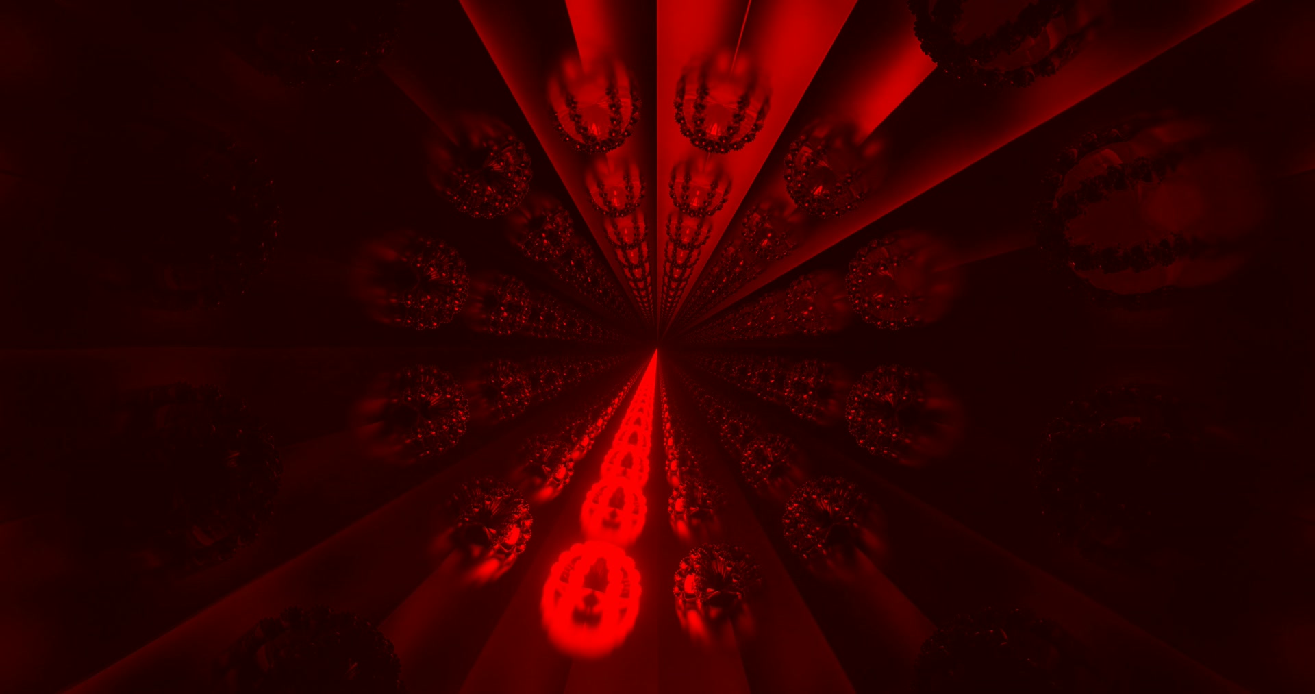 Tunel Neon Fractal Roșu 4K UHD 60fps Screensaver VJLoops