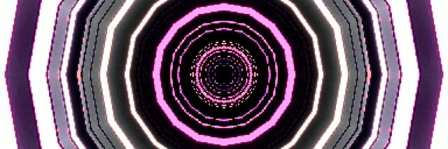 Tunel Neon Roz Octogon Vortex 3:1 Triple Wide 60fps Screensaver VJLoops
