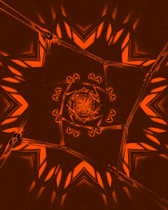 Fractal Roșu Calidoscop Tunel Neon VJ Loop 4:5 Instagram 60fps Screensaver