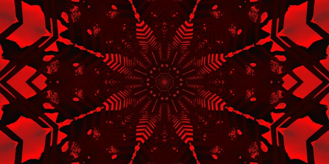 Tunel Neon Roșu Stea Vortex Vj Loop 2:1 Univisium 60fps Screensaver