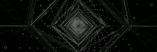 Tunel Neon Întunecat Screensaver 3:1 Triple Wide 60fps VJLoops PC Laptop