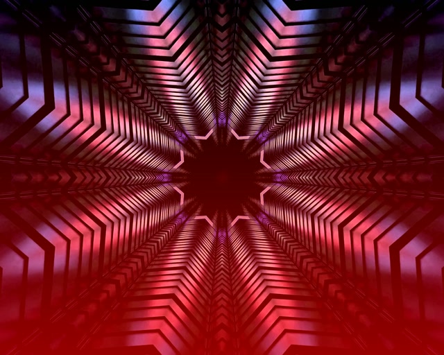 Tunel Neon Vortex Stea Caleidoscop VJ Loop 5:4 Industrial 60fps Economizor Ecran