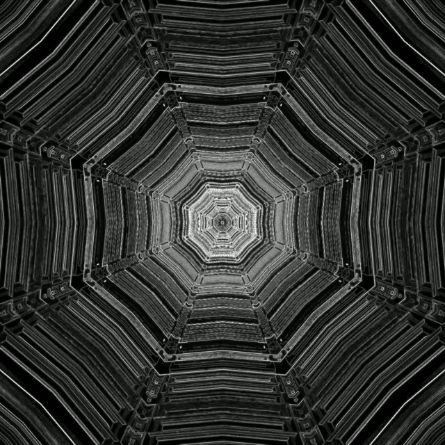 Tunel Neon Vortex Octagon Screensaver 1:1 Pătrat 60fps VJLoops