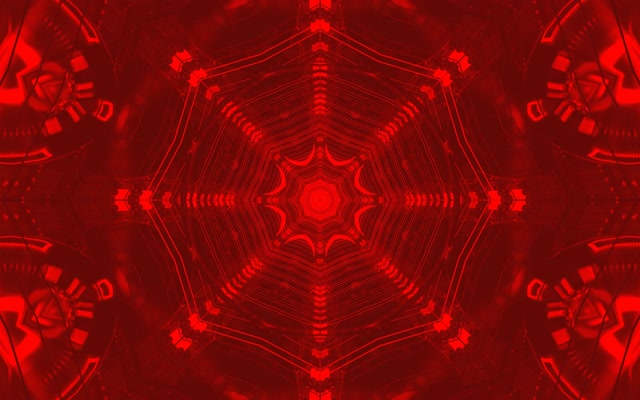 Tunel Neon Roșu Caleidoscop VJ Loop 16:10 Macbook 60fps Screensaver
