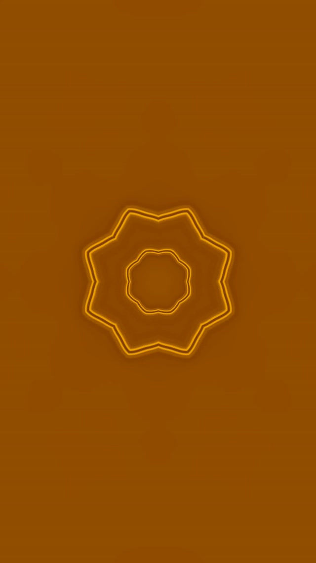 Tunel Neon Auriu Stea Mandala VJ Loop 9:16 Reels 60fps Screensaver