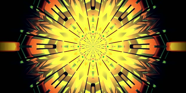 Tunel Neon Calidoscop Explozie VJ Loop 2:1 Univisium 60fps Screensaver