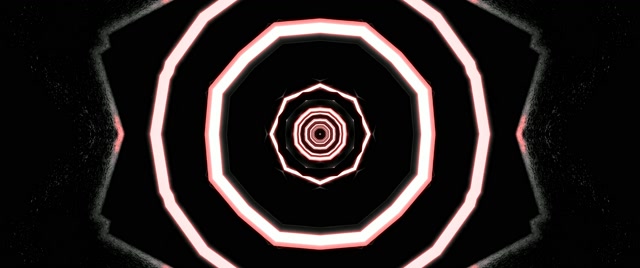 Tunel Neon Roșu Octagon Vortex Screensaver 2.39:1 Cinemascope 60fps Vj Loop