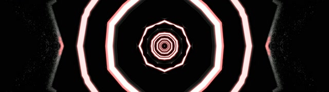 Tunel Neon Octagon Vortex VJ Loop 60fps 32:9 Super Ultrawide Screensaver