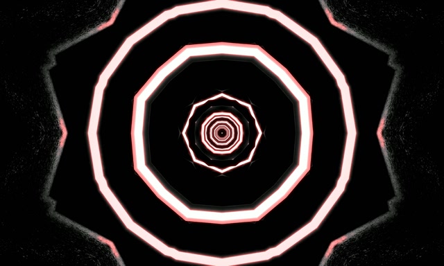 Tunel Neon Decagon Vortex VJ Loop 5:3 Wide 60fps Screensaver