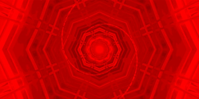 Octagon Roșu Tunel Neon VJLoops 2:1 Univisium 60fps Screensaver