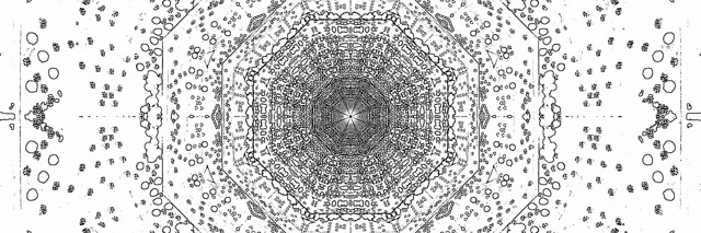 Tunel Neon Vortex Octagon 3:1 Triple Wide 60fps Screensaver VJ Loop