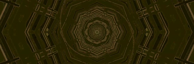 Tunel Neon Octagon Spirală VJ Loop 3:1 Triple Wide 60fps Screensaver