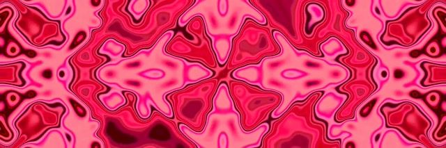 Tunel Neon Roz Caleidoscop VJLoops 3:1 Triple Wide 60fps Screensaver