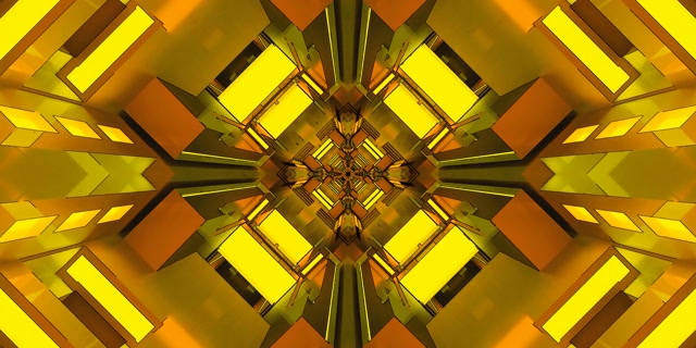 Tunel Neon Auriu Screensaver 2:1 Univisium 60fps VJ Loop PC Laptop