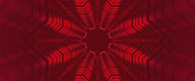 Tunel Neon Caleidoscop Roșu 2.39:1 Cinemascope 60fps Screensaver Vj Loop
