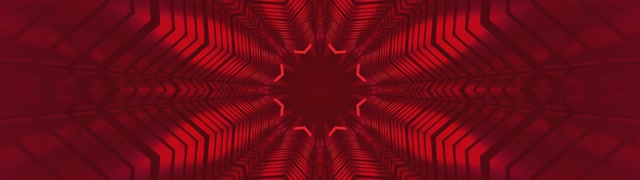 Tunel Neon Caleidoscop Roșu 32:9 Super Ultrawide 60fps Screensaver Vj Loop
