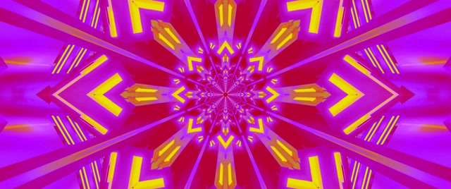 Tunel Neon Calidoscop Explozie VJ Loop 2.39:1 Cinemascope 60fps Screensaver