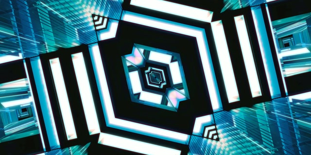 Tunel Neon Diamant Spirală VJLoops 2:1 Univisium 60fps Ecran de Protecție