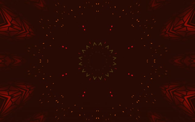 Tunel Neon Stea Caleidoscop Roșu Verde VJ Loop 60fps 16:10 MacBook Screensaver