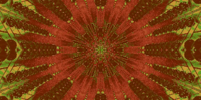 Tunel Neon Caleidoscop Explozie Roșu Verde 2:1 Univisium 60fps Screensaver VJLoops