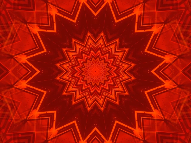 Tunel Neon cu Explozie de Stea Roșie 4:3 Clasic 60fps Screensaver VJ Loop