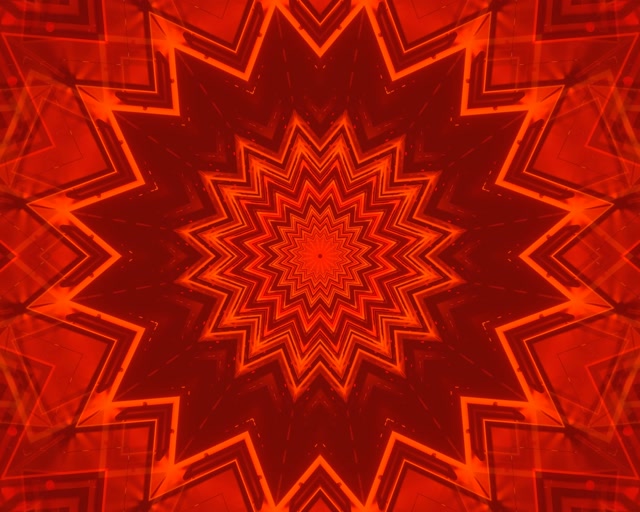 Tunel Neon Explozie Stea Roșie VJ Loop 5:4 Industrial 60fps Screensaver