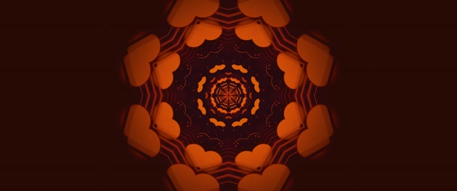 Tunel Neon Vortex Mandala Roșu VJ Loop 2.39:1 Cinemascope 60fps Screensaver