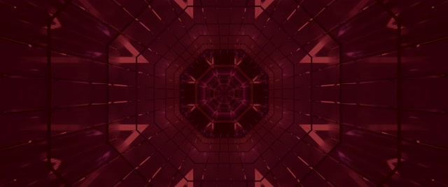 Tunel Neon Roșu Screensaver 2.39:1 Cinemascope 60fps VJ Loop