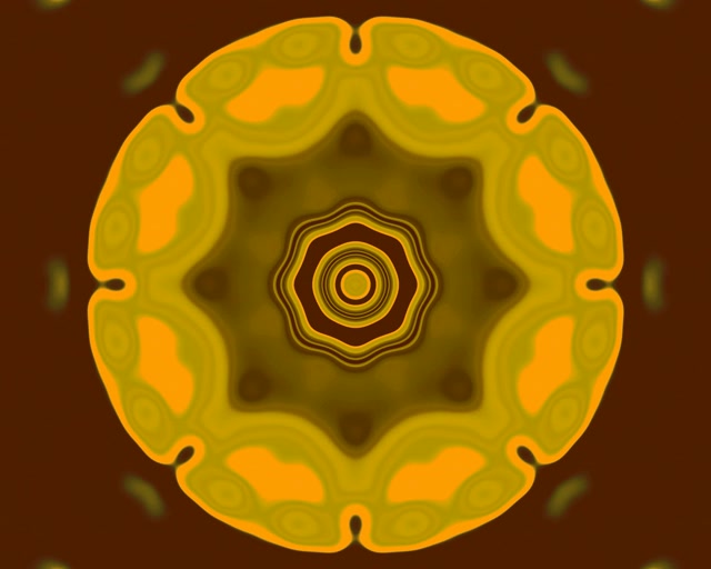 Tunel Neon Portocaliu Mandala Screensaver 5:4 industrial 60fps VJLoops