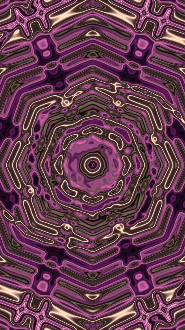 Tunel Neon Violet Mandala Vortex VJLoops 9:16 Reels 60fps Screensaver